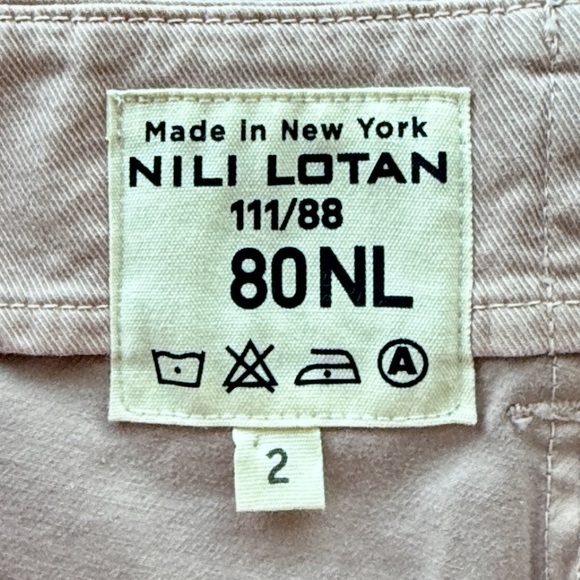 Nili Lotan Blush Pink Drop Waist Pants - Picture 4 of 8